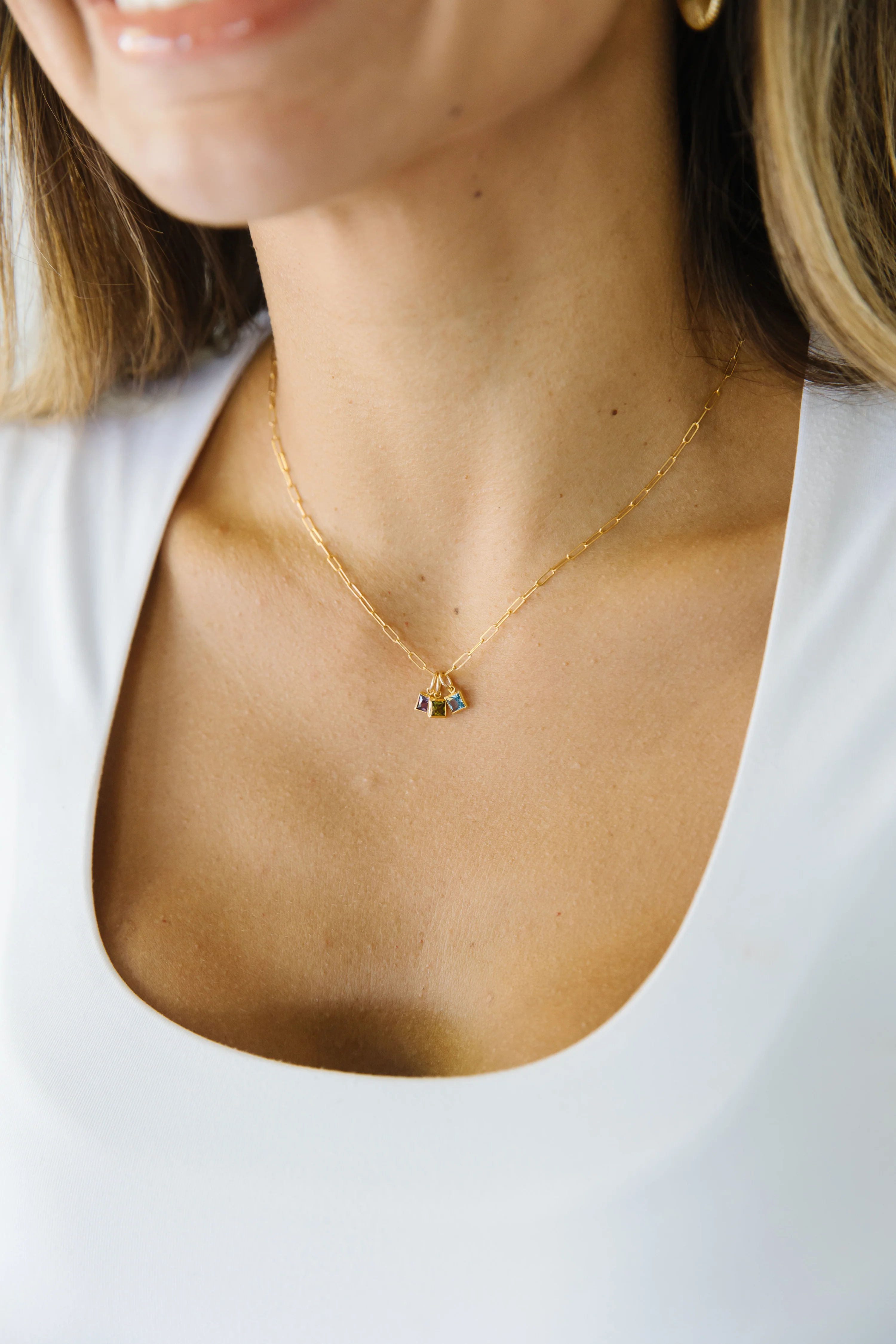 Gold Birthstone Necklace - Image 13