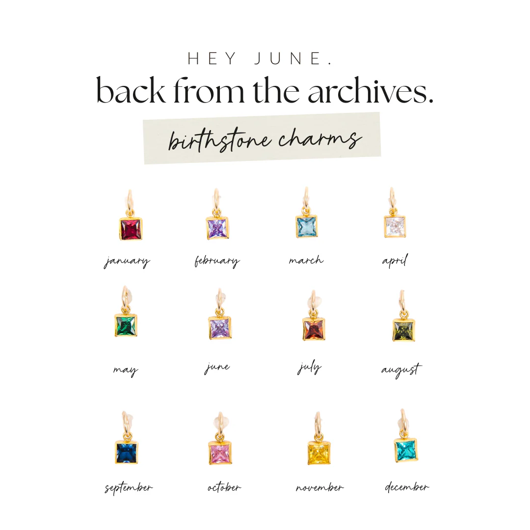 Gold Birthstone Necklace - Image 3