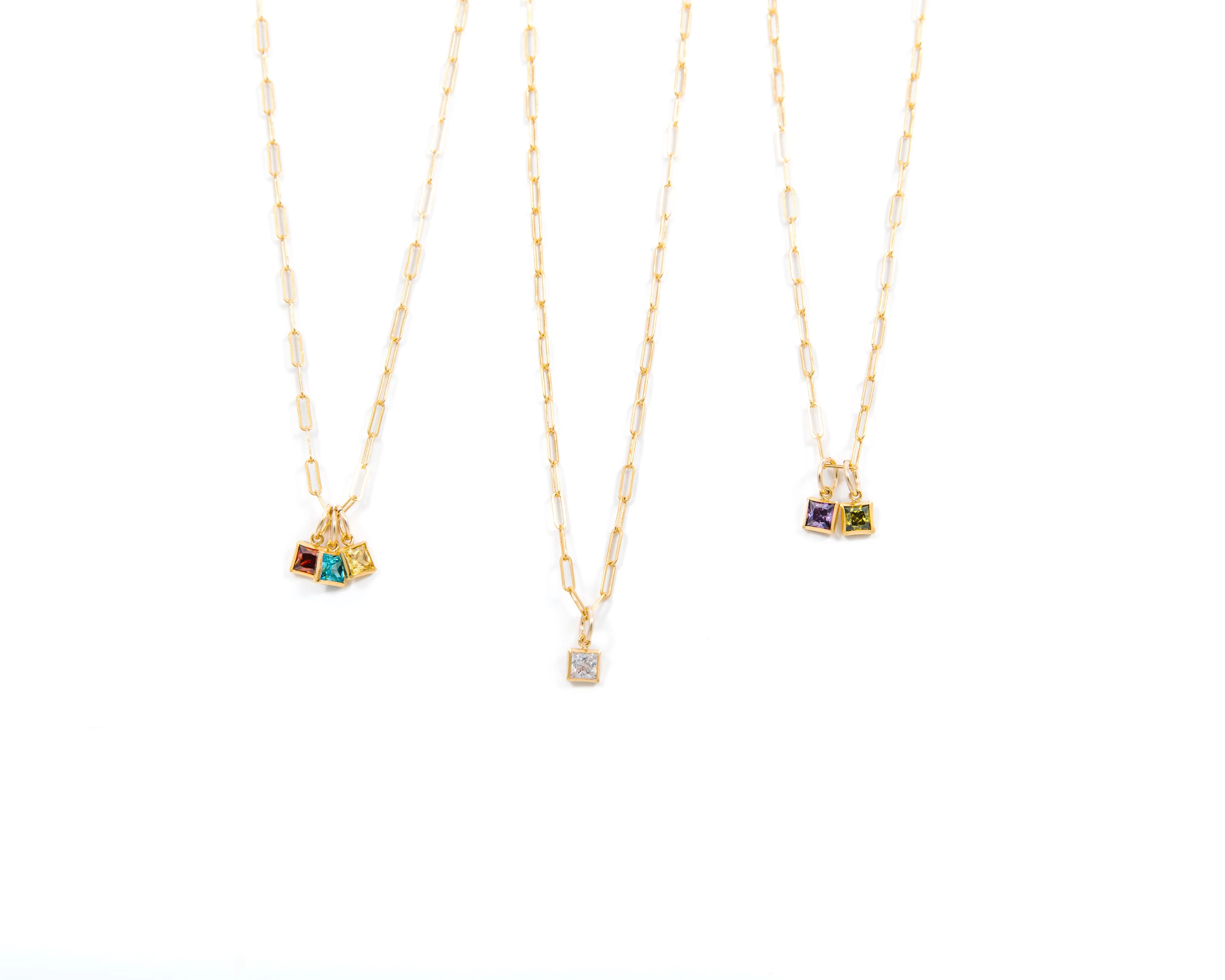 Gold Birthstone Necklace - Image 4