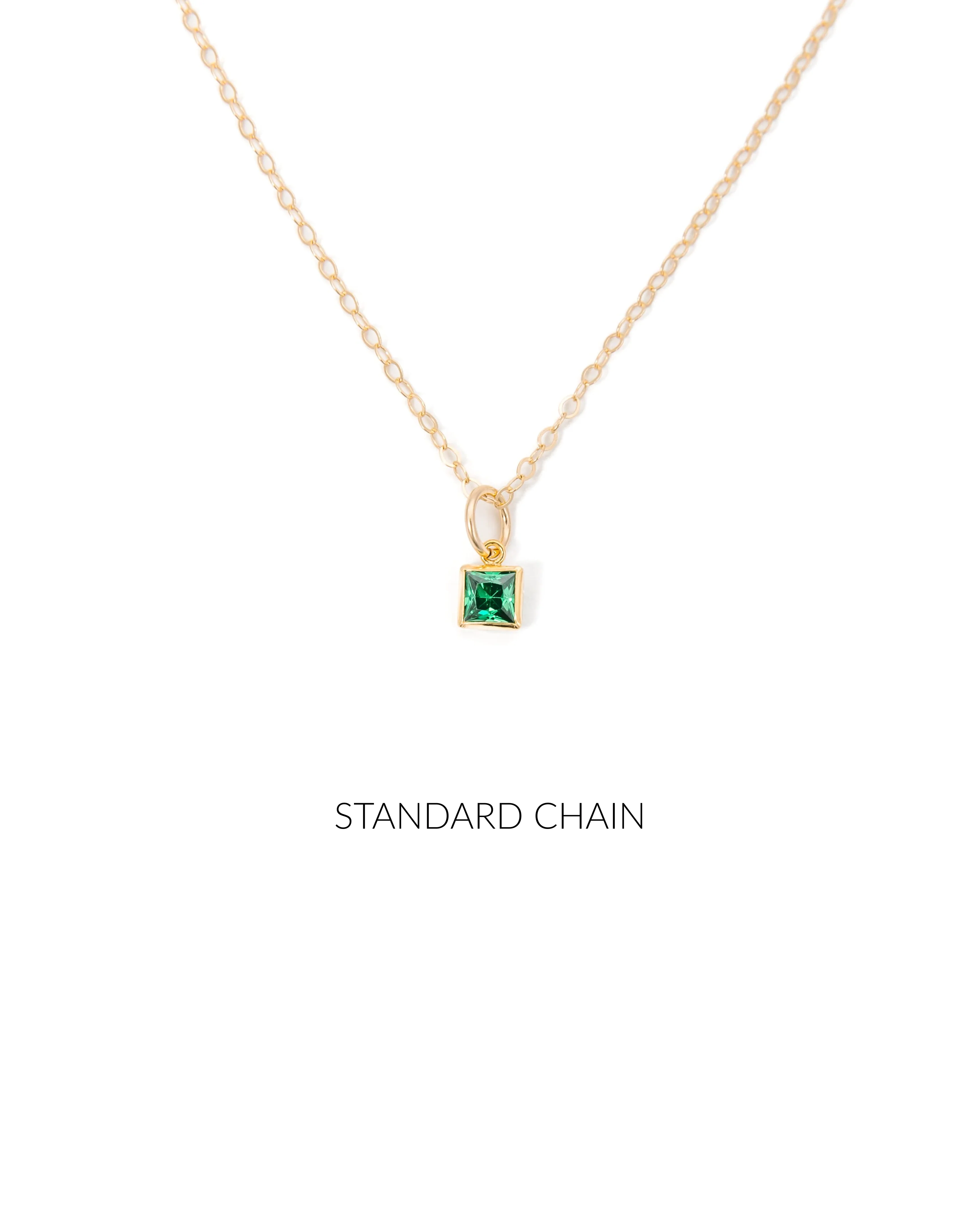 Gold Birthstone Necklace - Image 7