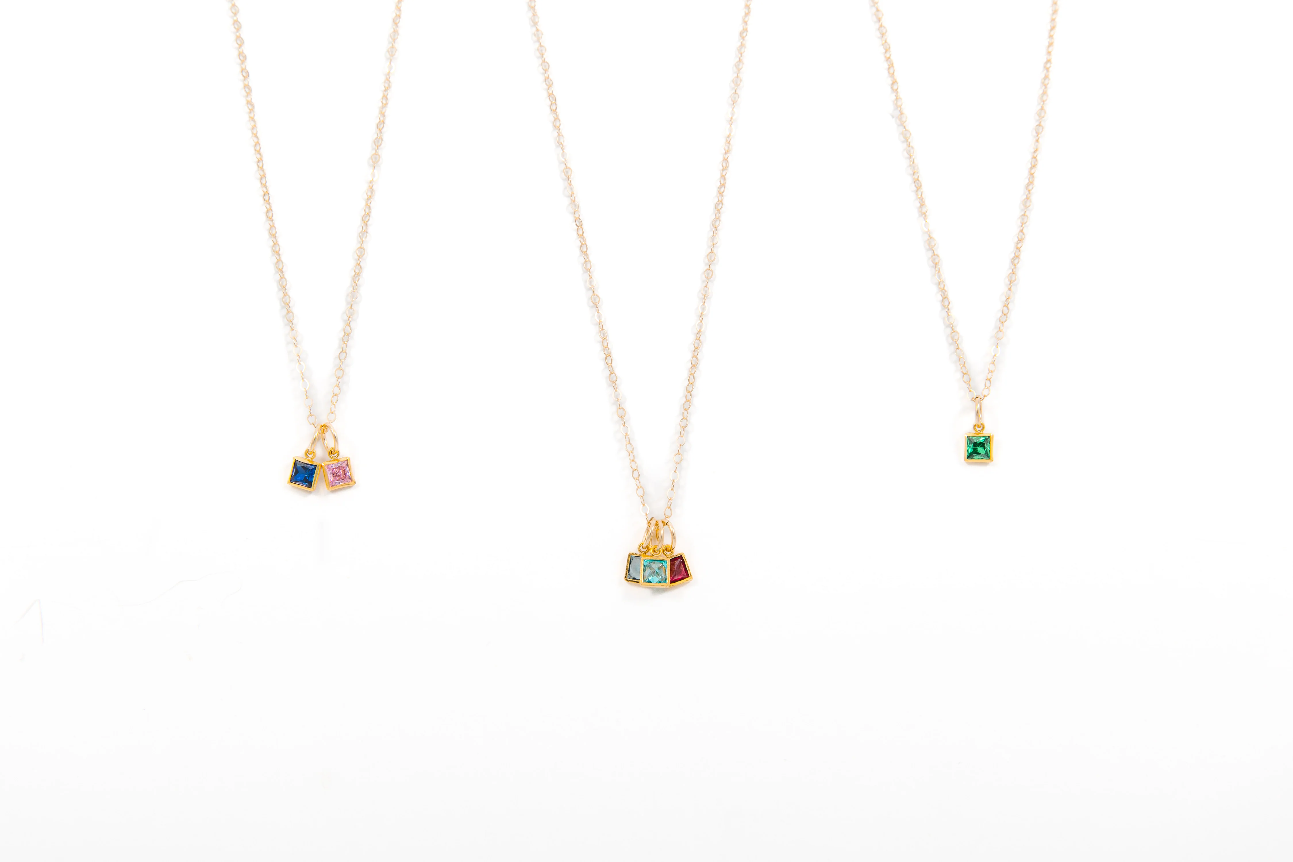 Gold Birthstone Necklace - Image 9