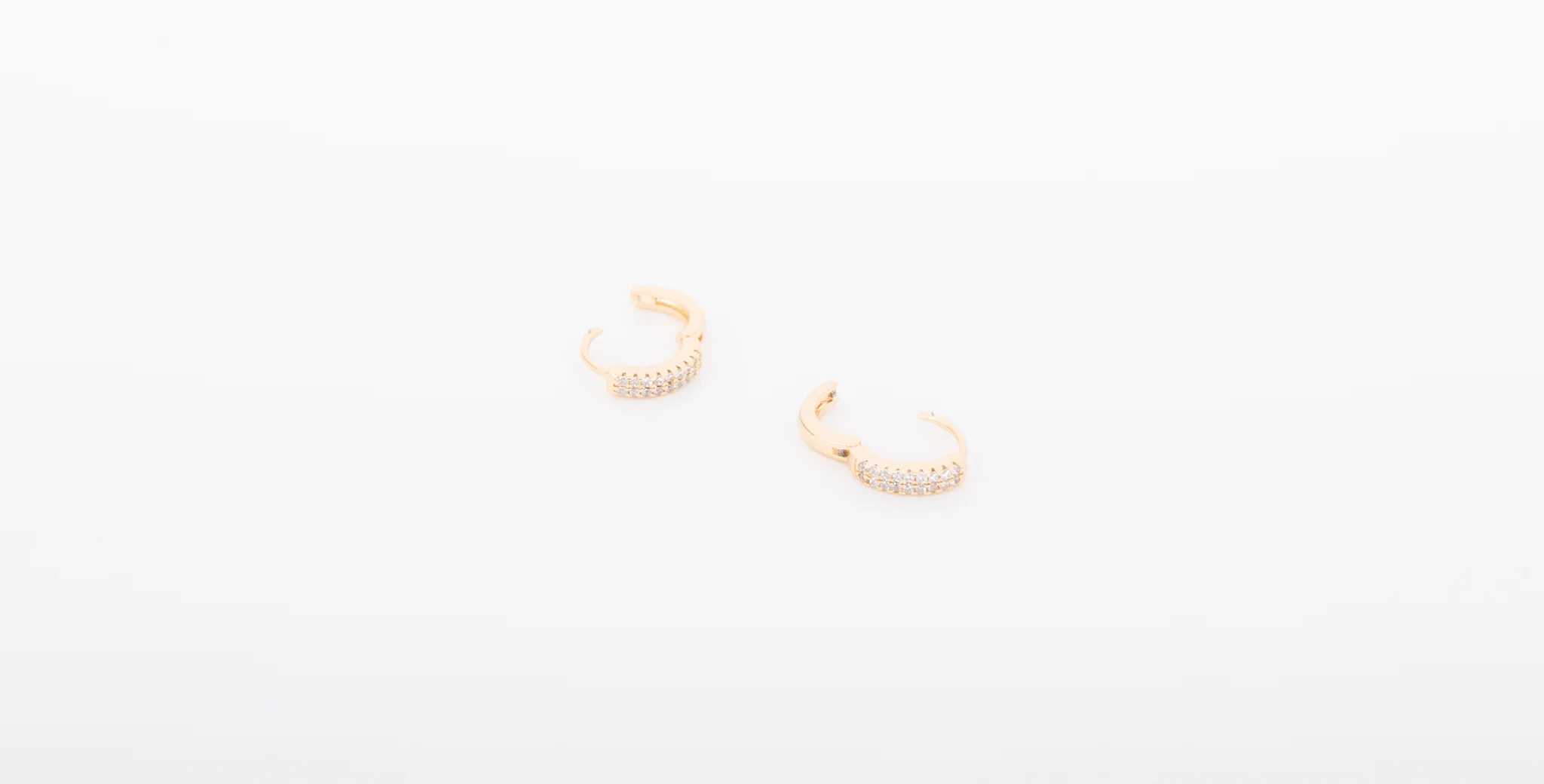 Double Diamond Huggies - Image 7