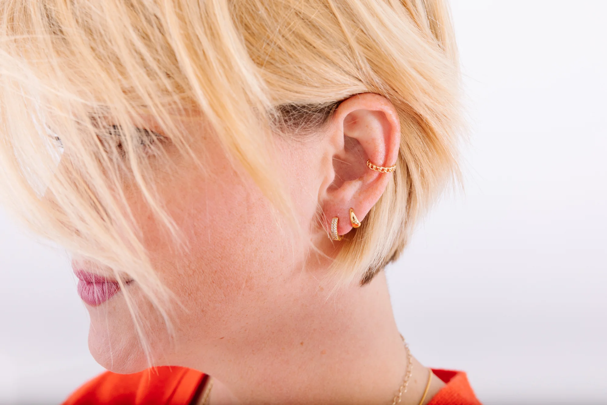 Double Diamond Huggies - Image 8