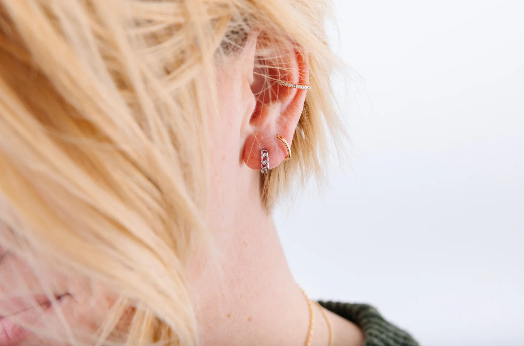 Diamond Ear Cuff - Image 3