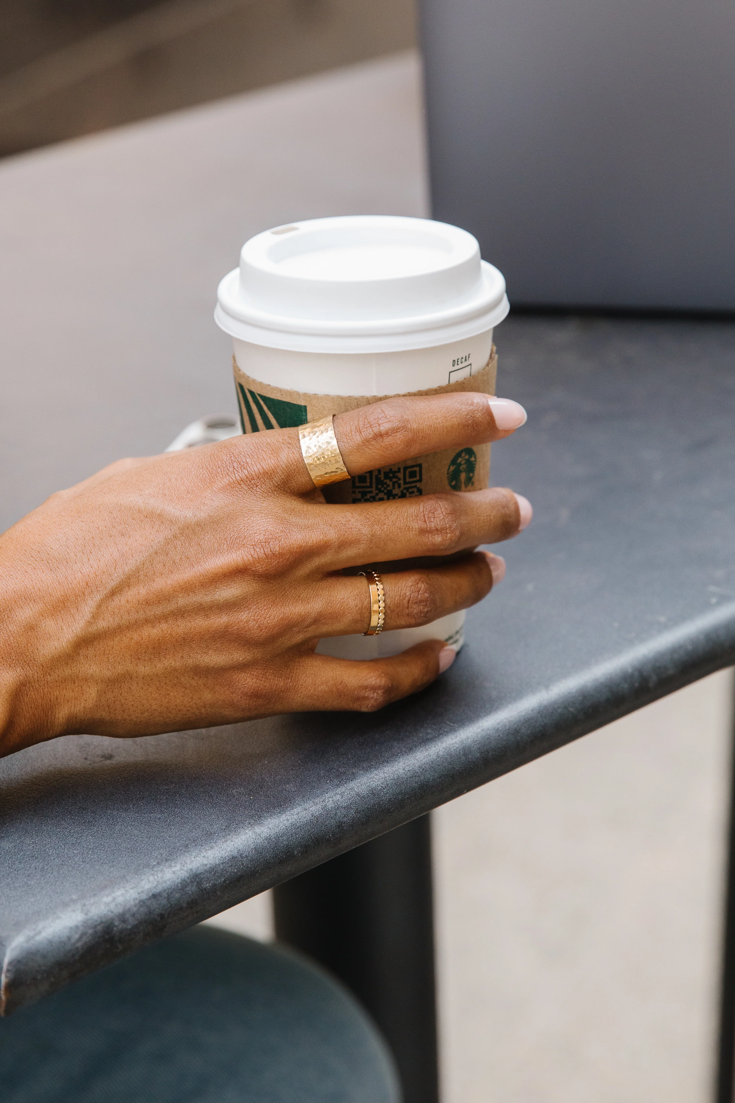 Hammered Cigar Ring - Image 8