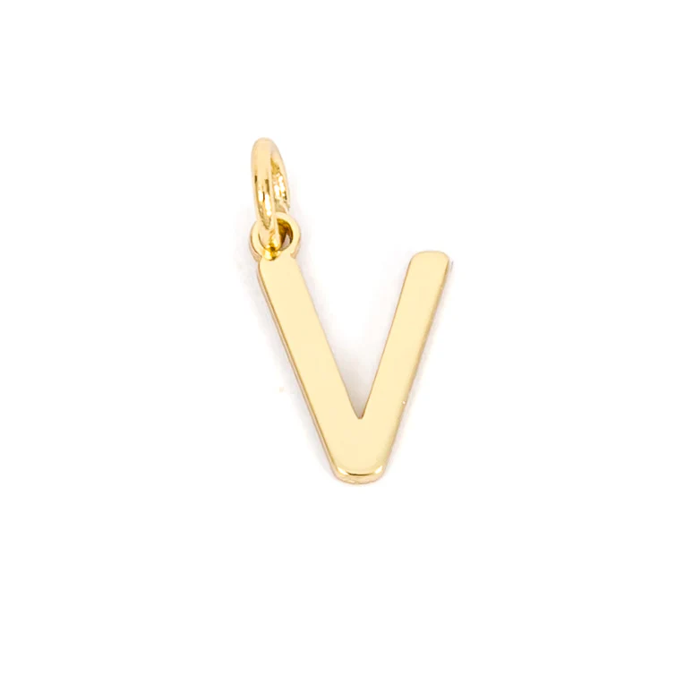 Gold Letter Charm - Image 25