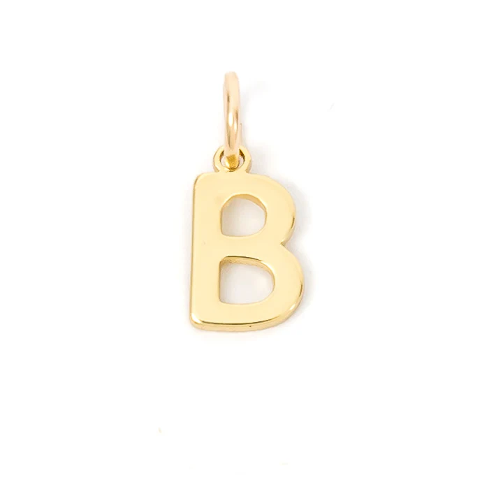 Gold Letter Charm - Image 5