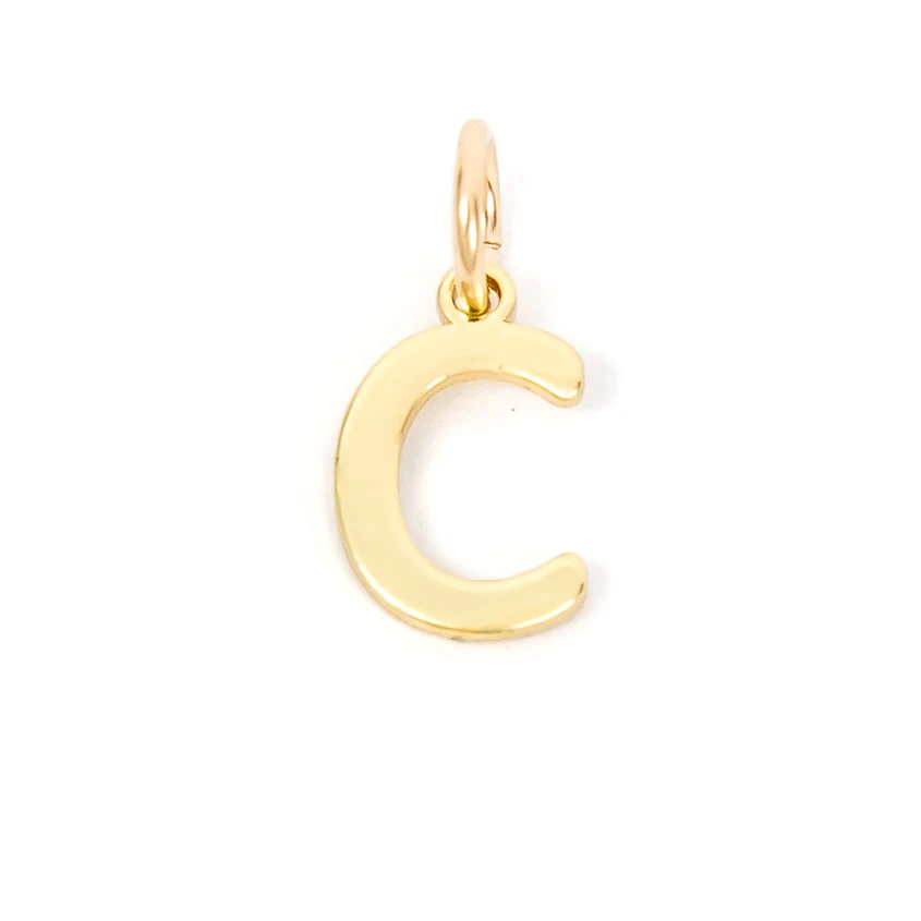 Gold Letter Charm - Image 6