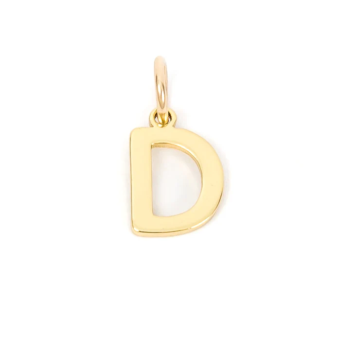Gold Letter Charm - Image 7