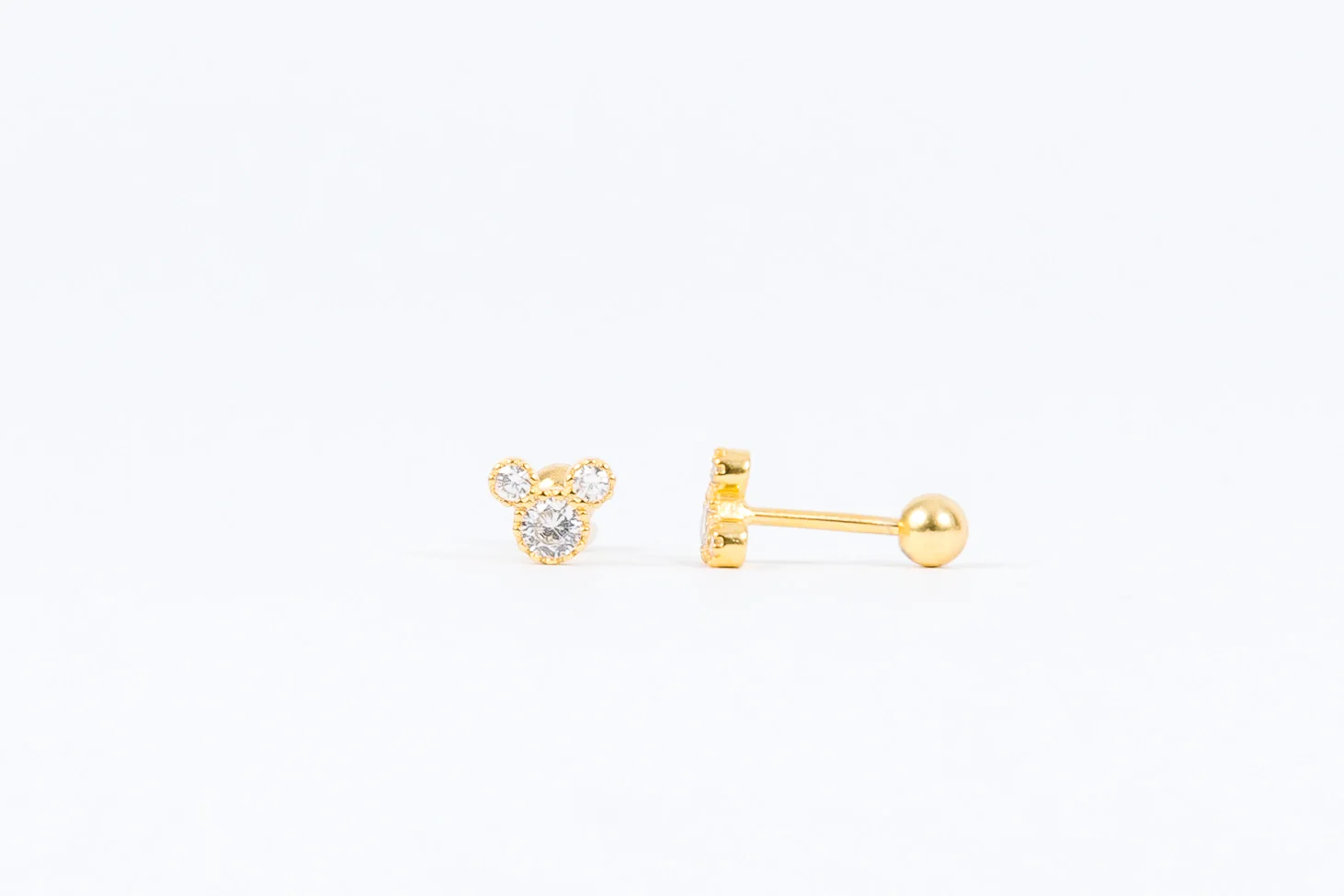 Cz Mouse Ear Screwbacks - Image 5