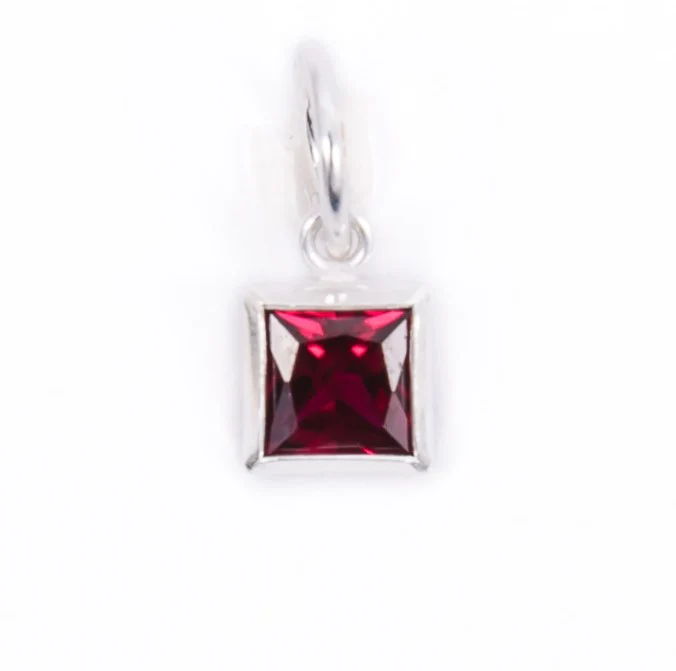Silver Birthstone Charm - Image 6