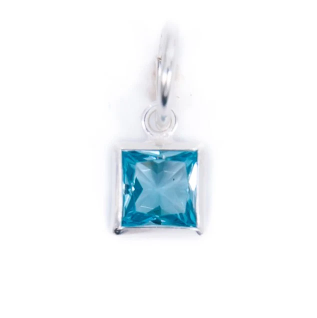 Silver Birthstone Charm - Image 8