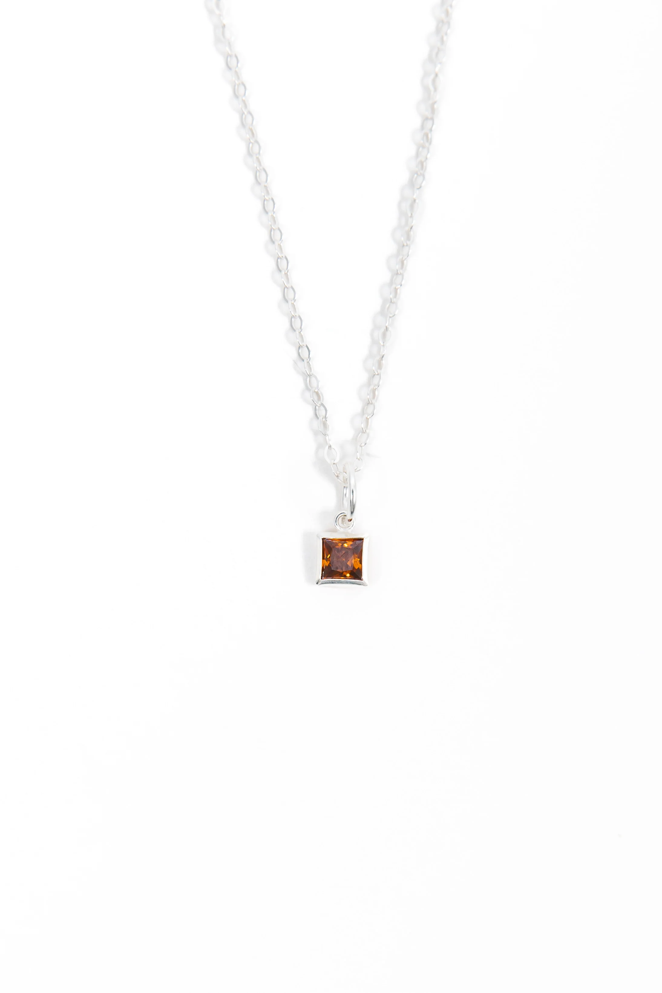 Silver Birthstone Necklace - Image 11