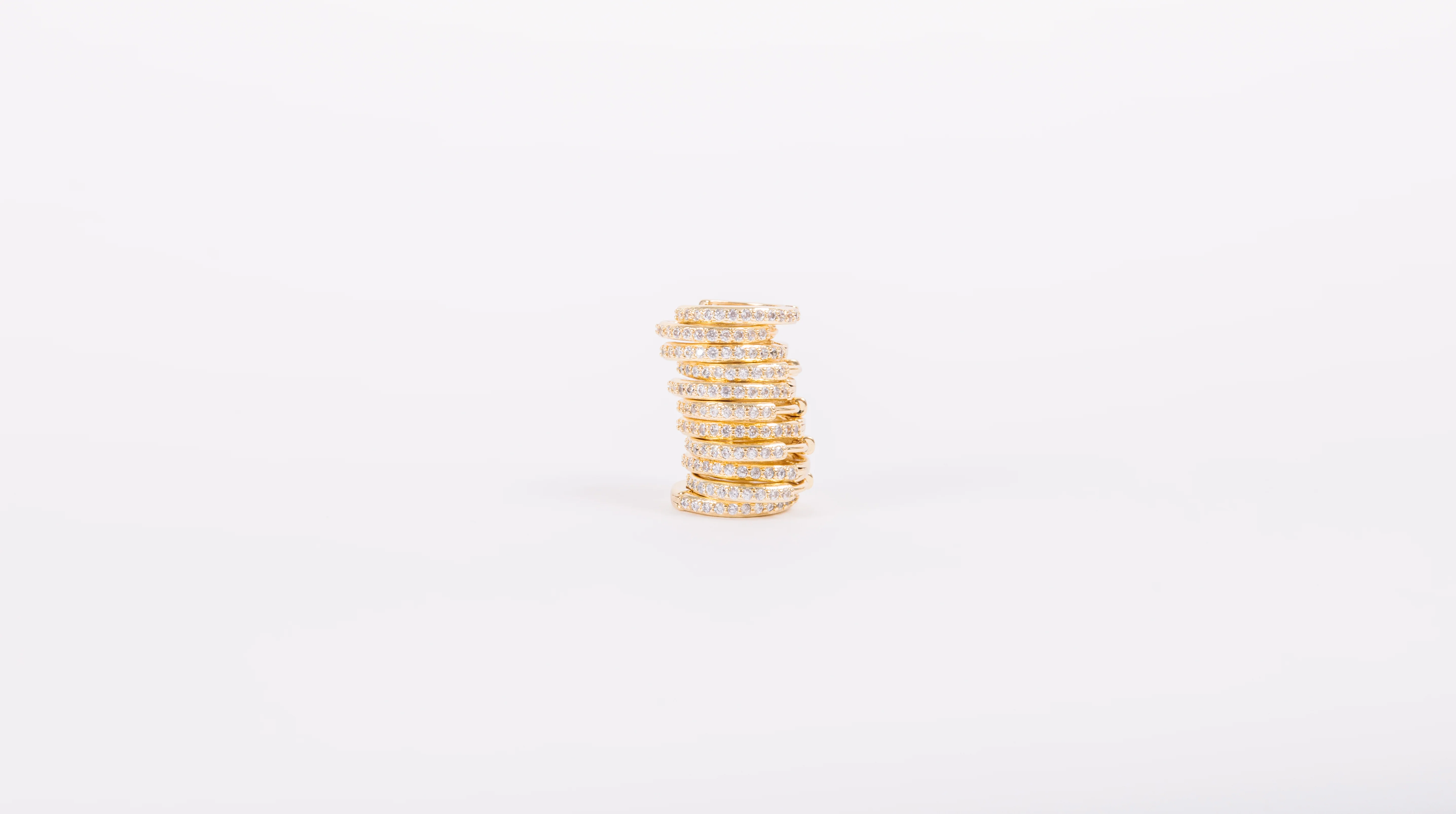 16 mm Classic Diamond Huggies - Image 11