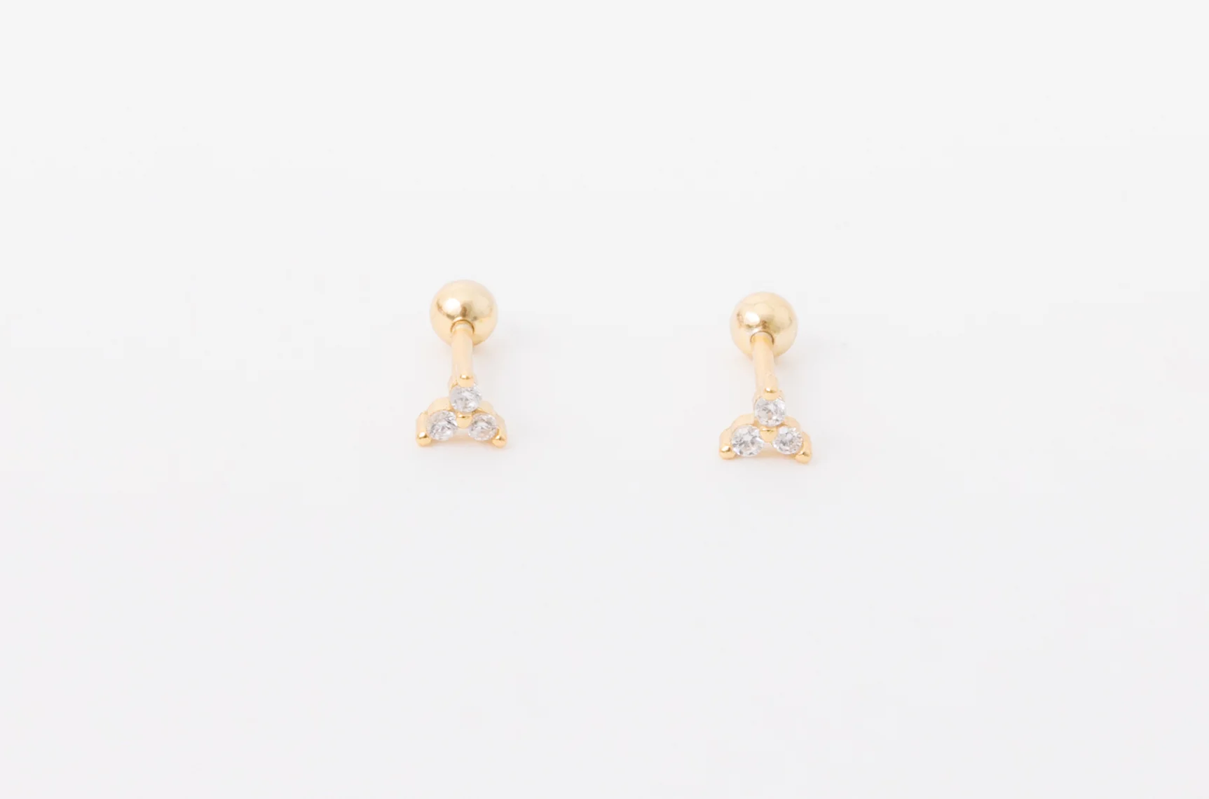 Three Diamond Cluster Screwbacks - Image 6