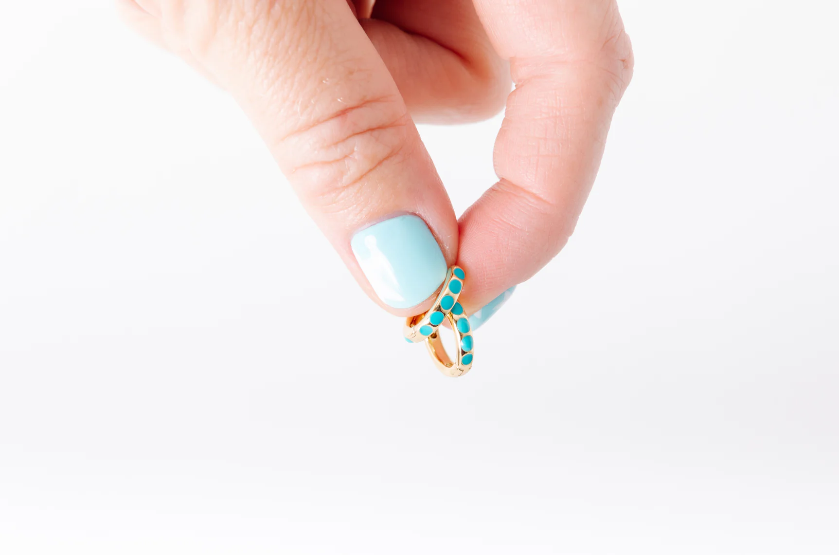 Turquoise Huggies - Image 4